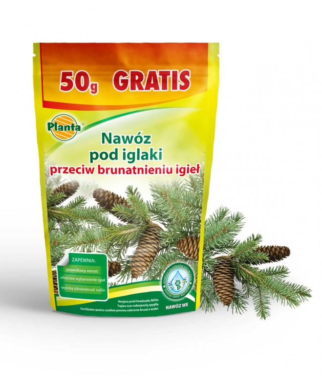 Водоразтворим тор против покафеняване на иглолистни Planta